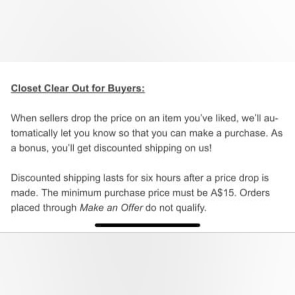 COPY - Posh has discounted shipping on anything ⬇️%10 or more for 6hours after … - Picture 5 of 5